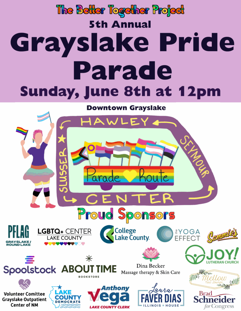 online flyer for pride parade